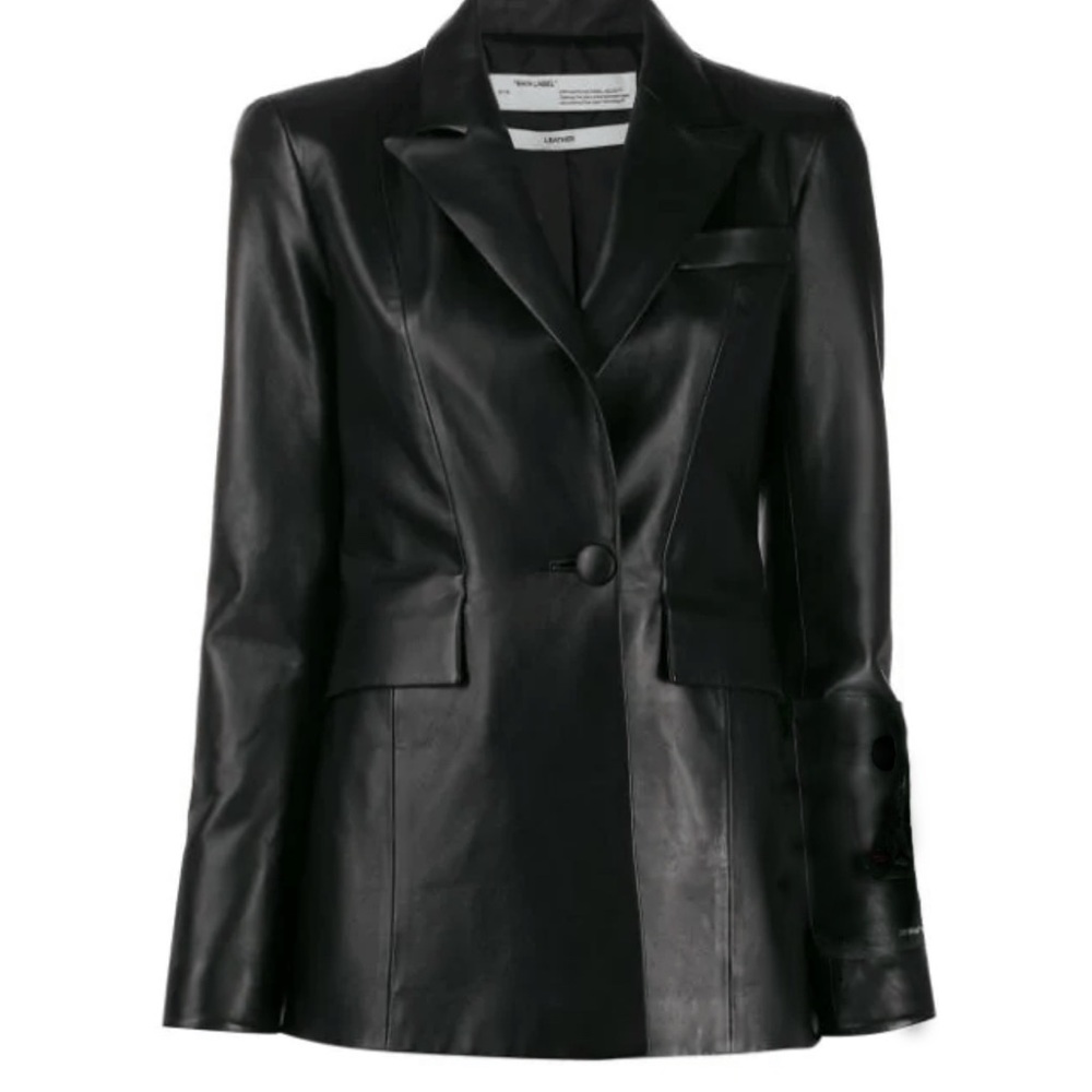Off-White leather blazer